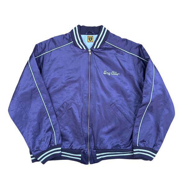 XL Human Made Purple Satin Varsity Jacket - Picture 3 of 7